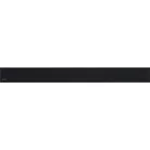 Alcaplast GL1204 GLASS zuhanyfolyókarács fekete üveg 750 mm (GL1204-750)