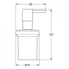 Grohe Essentials álló szappanadagoló matt fekete GR-1024702430