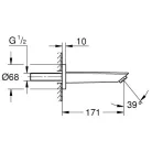 Grohe Eurosmart kádkifolyó króm GR-13448003