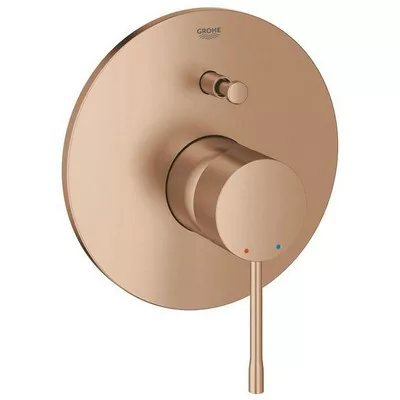 Grohe Essence New egykaros süllyesztett kád csaptelep csiszolt warm sunset 19285DL1 műszaki rajz