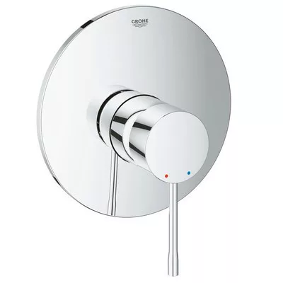 Grohe Essence egykaros süllyesztett zuhany csaptelep króm 19286001 műszaki rajz