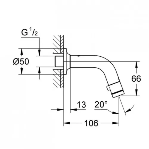 Grohe univerzális fali csaptelep króm GR-20205000