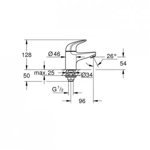 Grohe Euroeco hidegvizes csaptelep XS GR-20616001