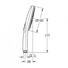 Grohe Rainshower SmartActive 3F kézizuhany phantom fekete GR-22127KF0