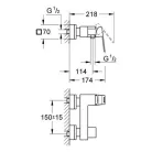 Grohe Eurocube egykaros zuhany csaptelep (23145000)