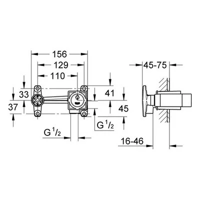 Grohe Allure egykaros univerzális beépítőkészlet 1/2 col (23200000)