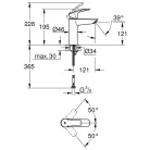 Grohe Eurosmart M mosdócsaptelep leeresztő nélkül GR-23324003