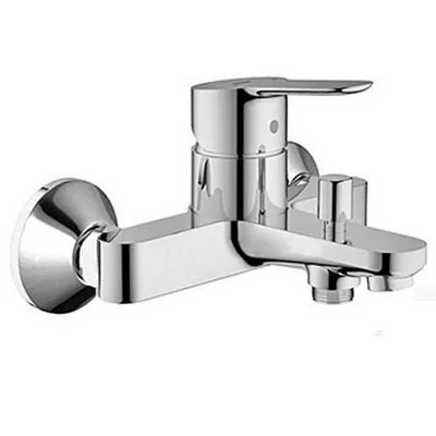Grohe BauEdge egykaros fali kád csaptelep műszaki rajz