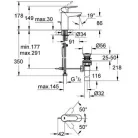 Grohe BauEdge egykaros mosdó csaptelep (23356000)