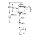 Grohe Eurosmart S mosdó csaptelep hidegindítású lánctartós GR-23372003
