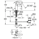 Grohe Essence New M egykaros mosdó csaptelep csiszolt grafit 23462AL1