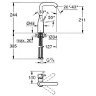Grohe Essence New L egykaros mosdó csaptelep króm 23541001