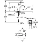 Grohe Eurosmart M mosdó csaptelep PushOpen GR-23923002