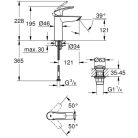 Grohe Eurosmart M mosdócsaptelep ClickClack GR-23923003