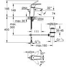 Grohe Eurosmart S mosdócsaptelep automata GR-23965003