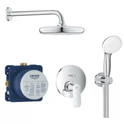 Grohe Eurosmart Cosmopolitan zuhanyrendszer komplett GR-25219001 rajza