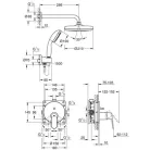 Grohe Eurosmart Cosmopolitan zuhanyrendszer komplett GR-25219001
