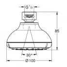Grohe Tempesta 100 fejzuhany 1F króm GR-26050001
