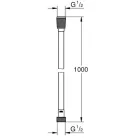 Grohe Silverflex Longlife Twistfree gégecső 100 cm GR-26334000