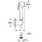 Grohe Tempesta-F Trigger zuhanyszett falitartós GR-26353000
