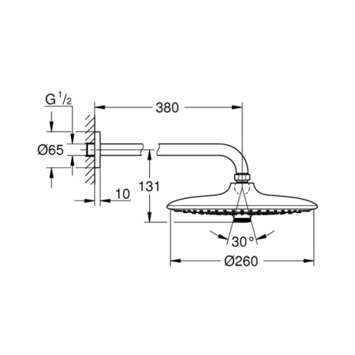 Grohe Euphoria 260 fejzuhany szett króm GR-26459000 képe