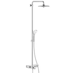 Grohe Euphoria SmartControl termosztátos zuhanyrendszer kádtöltővel komplett GR-26510000 rajza
