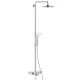 Grohe Euphoria SmartControl termosztátos zuhanyrendszer kádtöltővel komplett GR-26510000 rajza