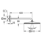 Grohe Rainshower Mono 310 Cube fejzuhany zuhanykar GR-26564000