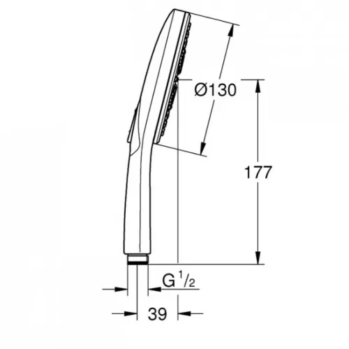 Grohe Rainshower SmartActive 3F kézizuhany Brushed Cool Sunrise GR-26574GN0