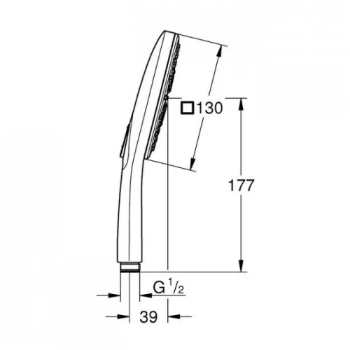 Grohe Rainshower SmartActive 3F kézizuhany Brushed Warm Sunset GR-26582DL0