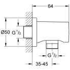 Grohe Rainshower fali csatlakozó könyök (27057000)
