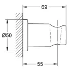 Grohe Rainshower zuhany tartó fehér GR-27074LS0