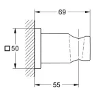 Grohe Rainshower zuhany tartó fehér GR-27075LS0