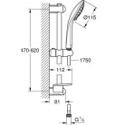 Grohe Euphoria Duo 110 zuhanyszett 60 cm rúddal króm GR-27242001