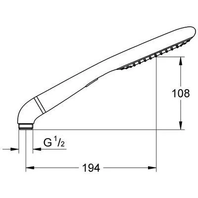 Grohe Rainshower Eco kézizuhany (27274000)