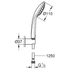 Grohe Euphoria 110 Mono zuhanyszett gégecsővel GR-27354000