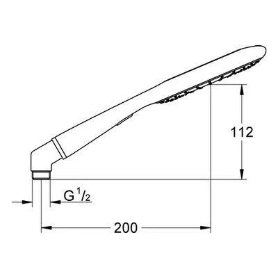 Grohe Rainshower Icon kézizuhany narancs (27444000)