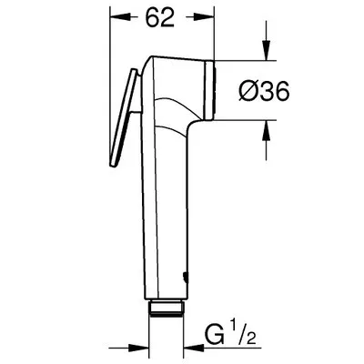 Grohe Tempesta-F Trigger intim kézi zuhany GR-27512001