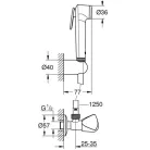 Grohe Tempesta-F Trigger zuhanyszett sarokszeleppel GR-27514001