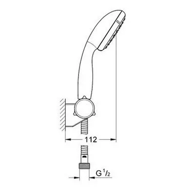 Grohe Tempesta ÚJ zuhanyszett II fali tartóval ( 2760100E)