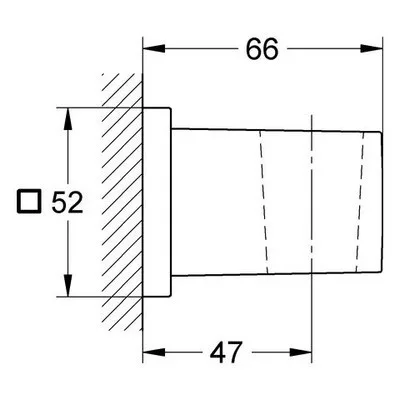 Grohe Euphoria Cube fali kézizuhany tartó (27693000)