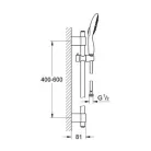 Grohe Power and Soul zuhanygarnitúra (27736000)