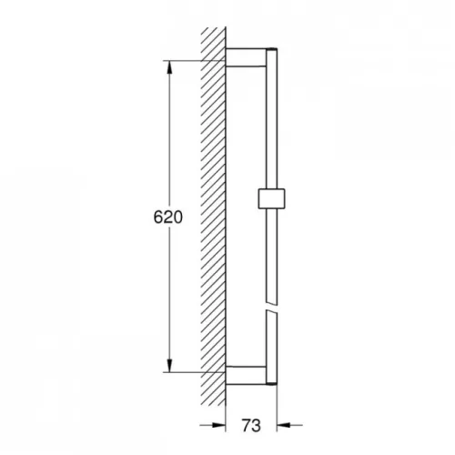 Grohe Euphoria Cube zuhanyrúd 60 cm króm GR-27892000