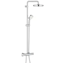 Grohe Tempesta Cosmopolitan termosztátos zuhanyrendszer komplett króm GR-27922001 rajz