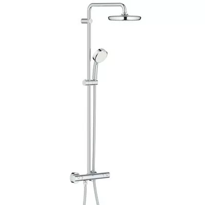 Grohe Tempesta Cosmopolitan termosztátos zuhanyrendszer komplett króm GR-27922001 rajz