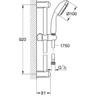 Grohe Tempesta 100 zuhanyszett 100 cm rúddal GR-27925001
