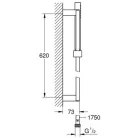 Grohe Euphoria Cube zuhanyszett 60 cm zuhanyrúddal GR-27936000