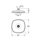 Groha Grandera 201 fejzuhany króm arany (GR-27974IG0)