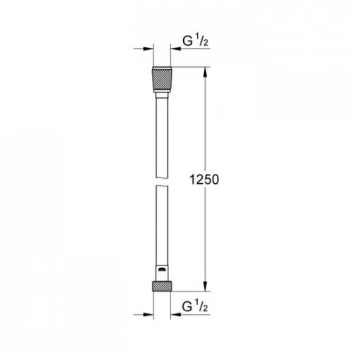 Grohe Silverflex zuhanycső 125 cm phantom fekete GR-28362KF1