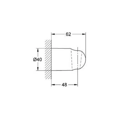Grohe Relexa fali kézizuhany tartó (28605000)